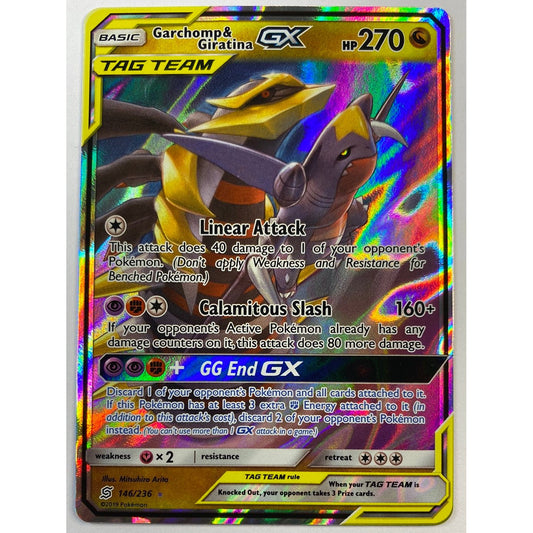 Tag Team Garchomp & Giratina GX Full Art Ultra Rare 146/236