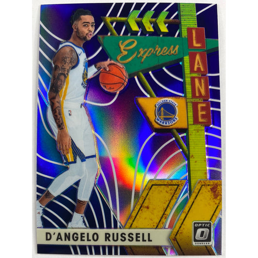 2019-20 Donruss Optic D’Angelo Russell Express Lane Purple Holo Prizm