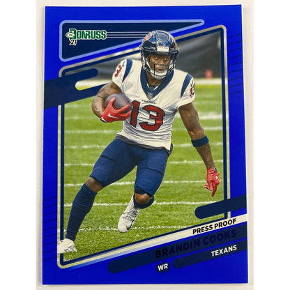 2021 Donruss Brandin Cooks Blue Press Proof