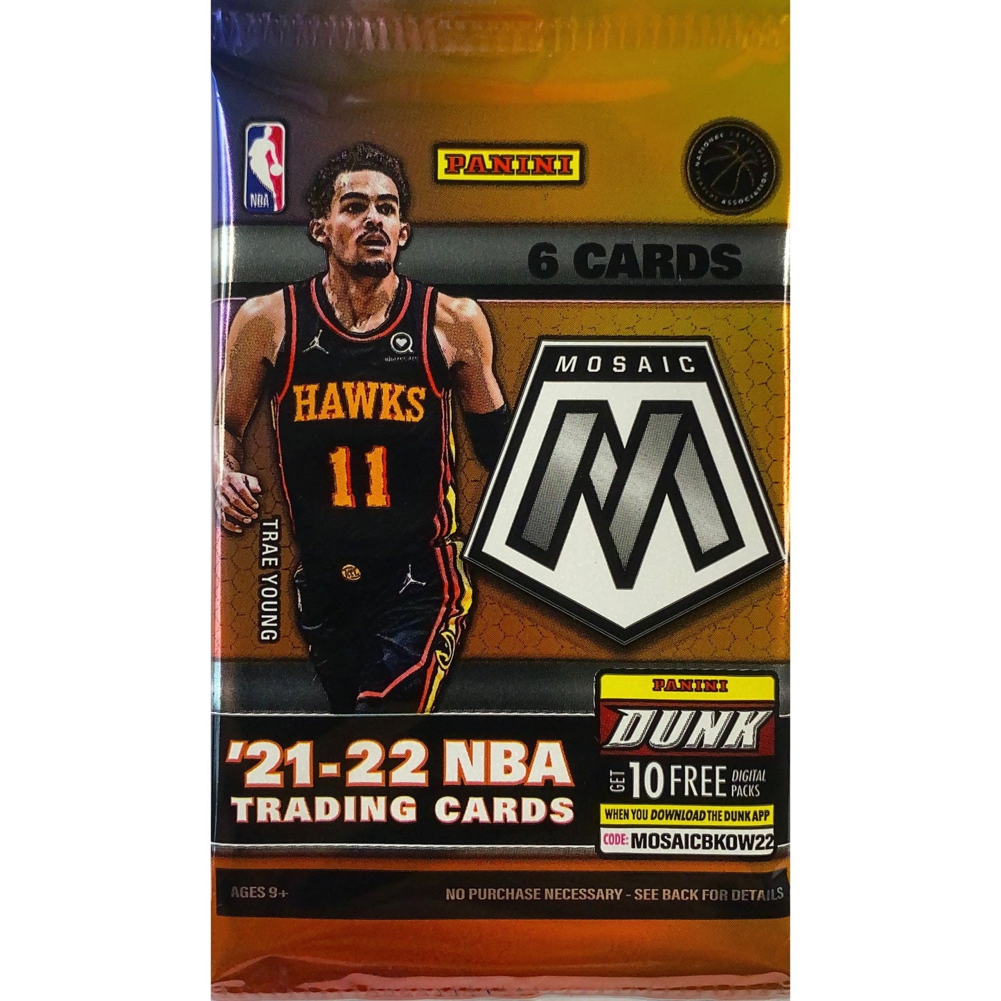 2021-22 Panini Mosaic NBA Basketball Retail Pack