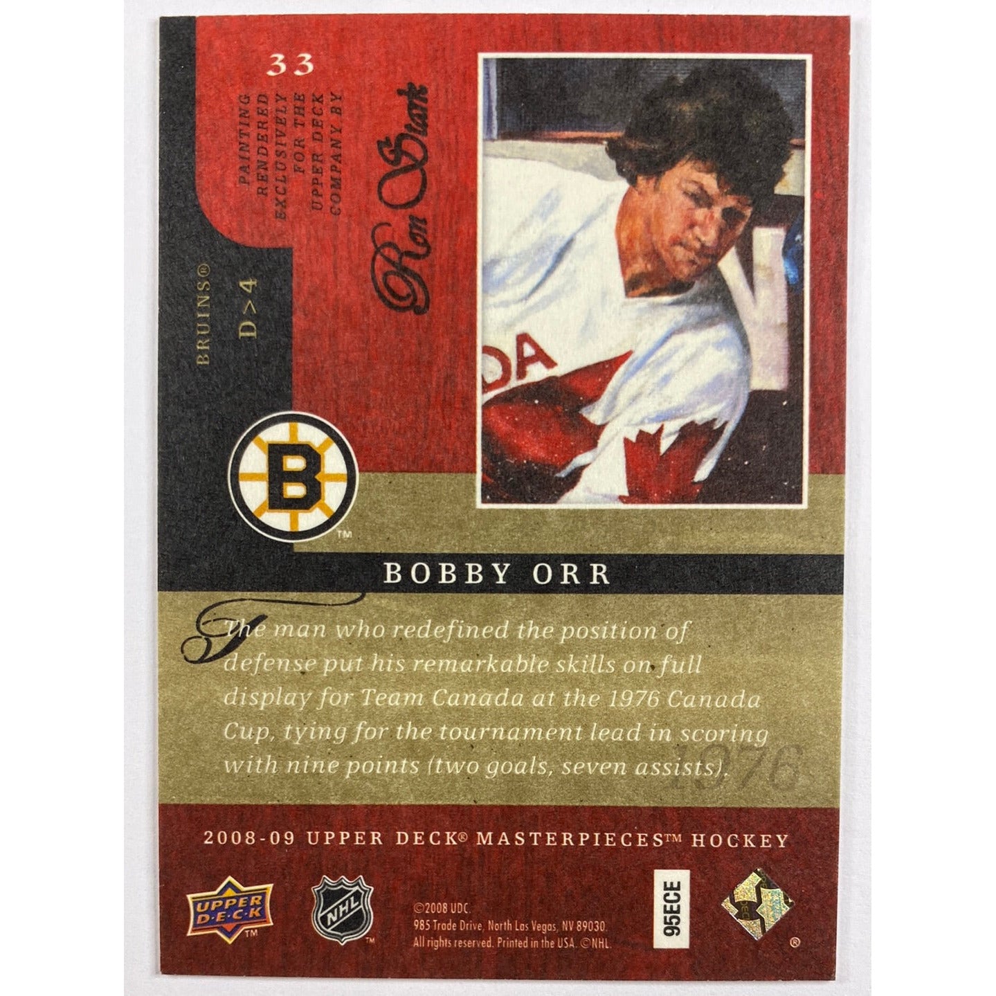 2008-09 Upper Deck Bobby Orr Team Canada Canvas