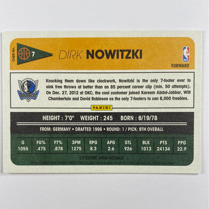 2012-13 Past and Present Dirk Norwitzki