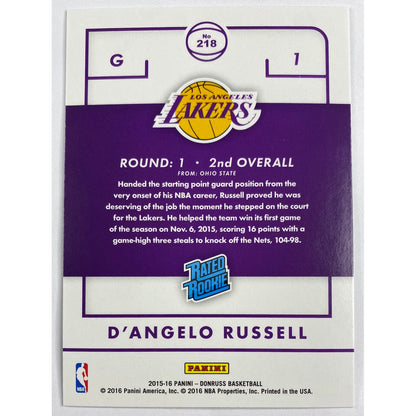 2015-16 Donruss D’Angelo Russell Rated Rookie