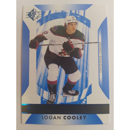 2023-24 SP Logan Cooley Rookie Authentics Blue