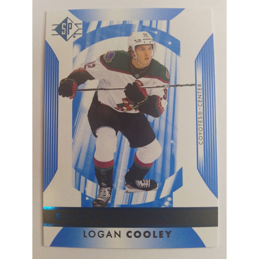 2023-24 SP Logan Cooley Rookie Authentics Blue