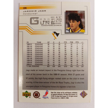2000-01 Upper Deck Jaromir Jagr Young Guns Flashback