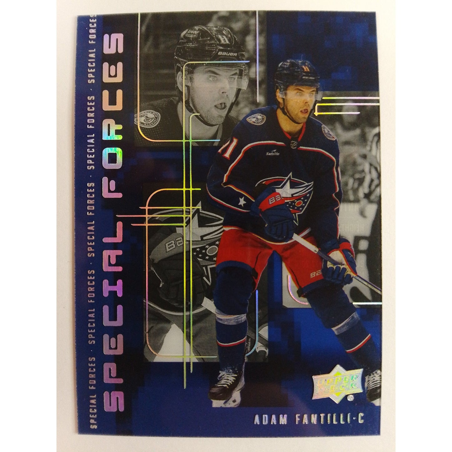 2023-24 Extended Series Adam Fantilli Blue Special Forces