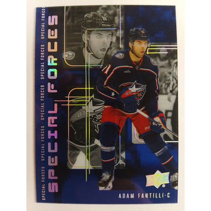 2023-24 Extended Series Adam Fantilli Blue Special Forces