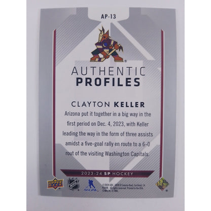 2023-24 SP Clayton Keller Authentic Profiles  /1299