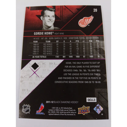 2011-12 Black Diamond Gordie Howe #20