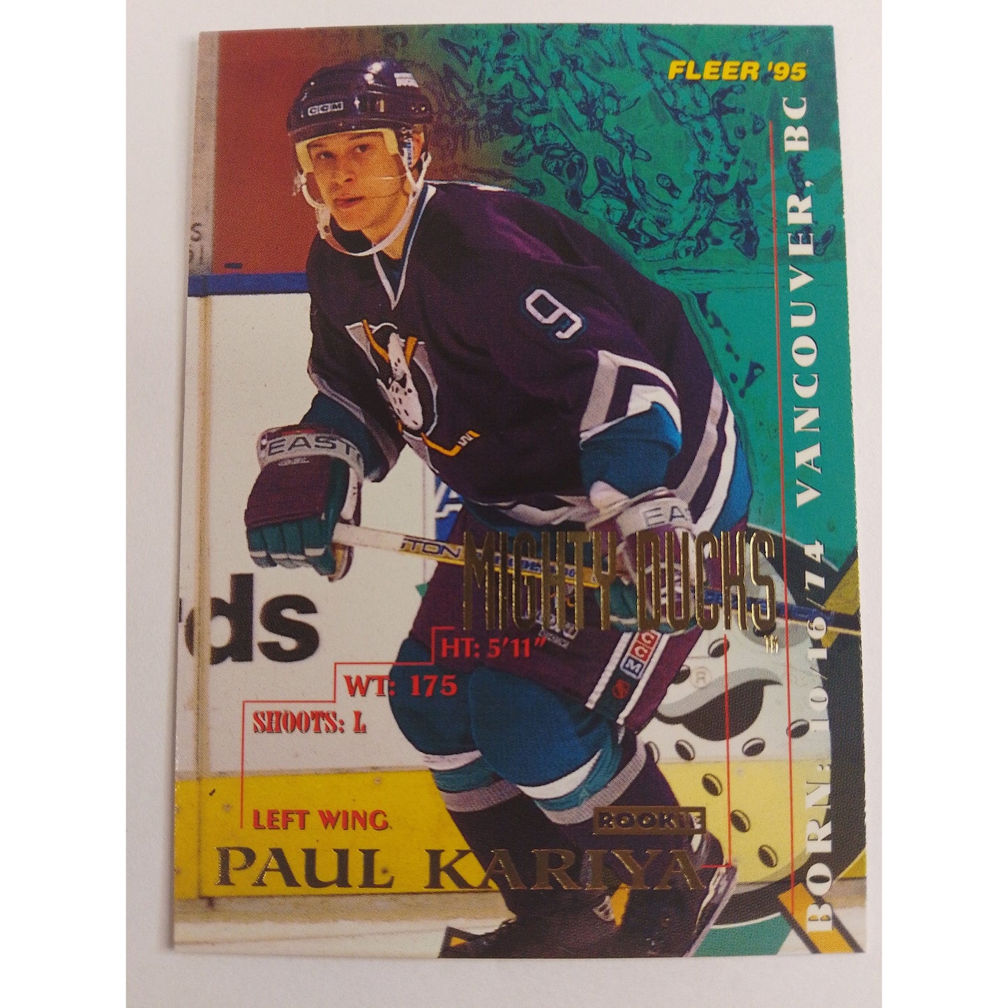 1995-96 Fleer Paul Kariya RC