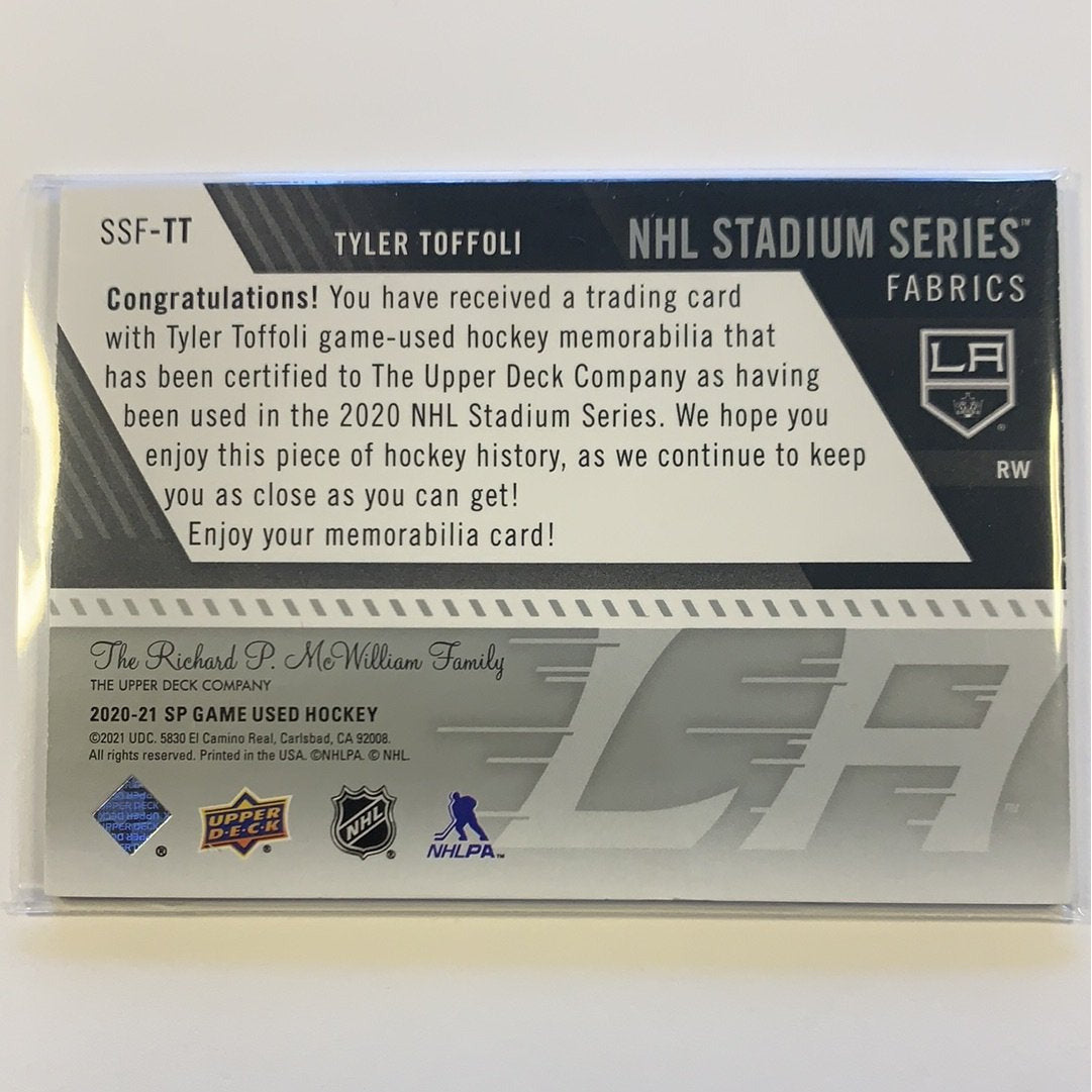  2020-21 Game Used Tyler Toffoli NHL Stadium Series Fabrics  Local Legends Cards & Collectibles