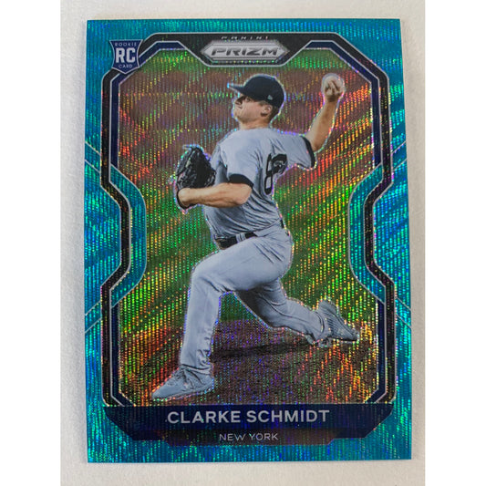 2021 Panini Prizm Clarke Schmidt Teal Wave RC