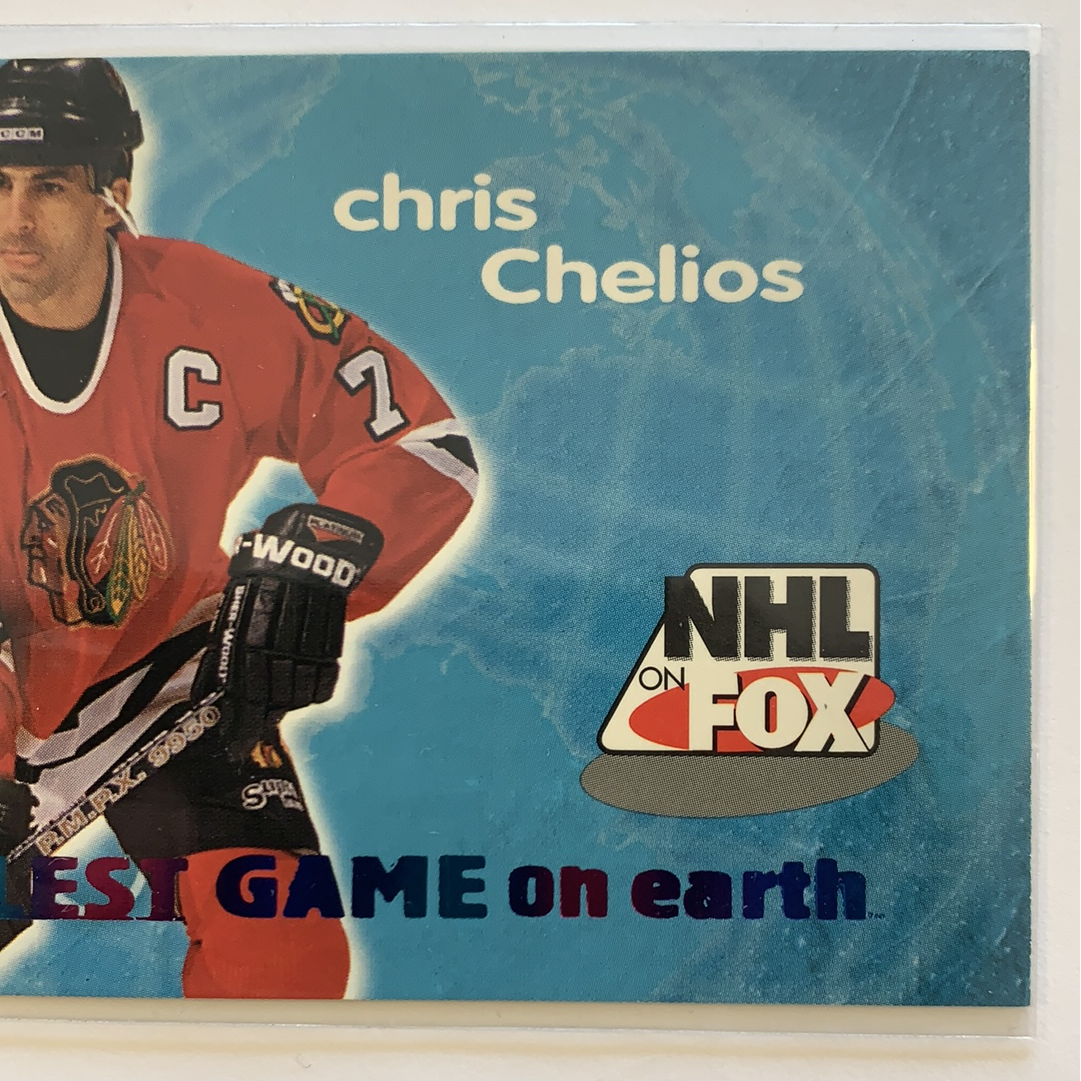  1996 Fleer Skybox Chris Chelios NHL on Fox  Local Legends Cards & Collectibles