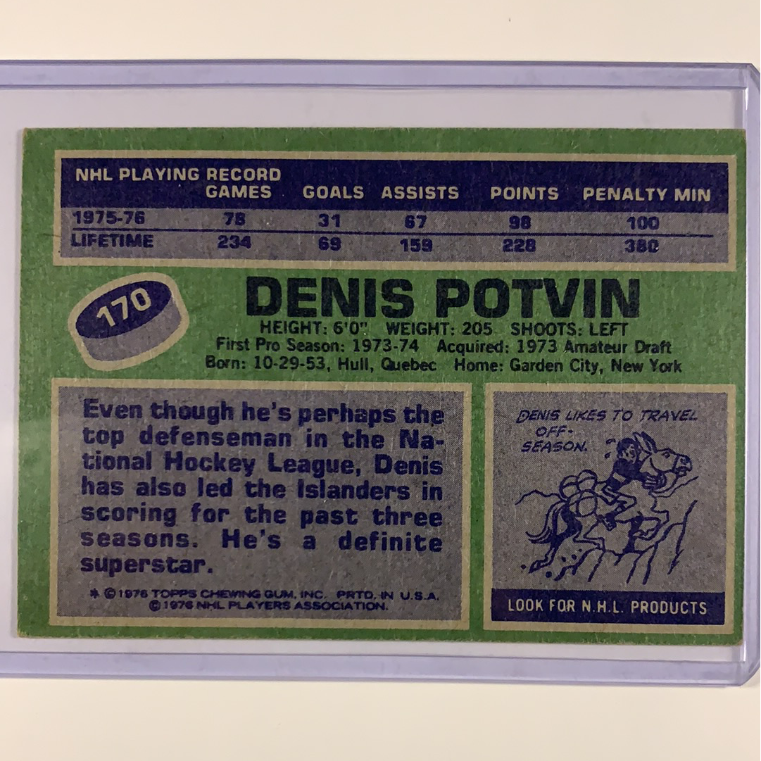  1976-77 O-Pee-Chee Denis Potvin 1st Team All Star In Person Auto  Local Legends Cards & Collectibles