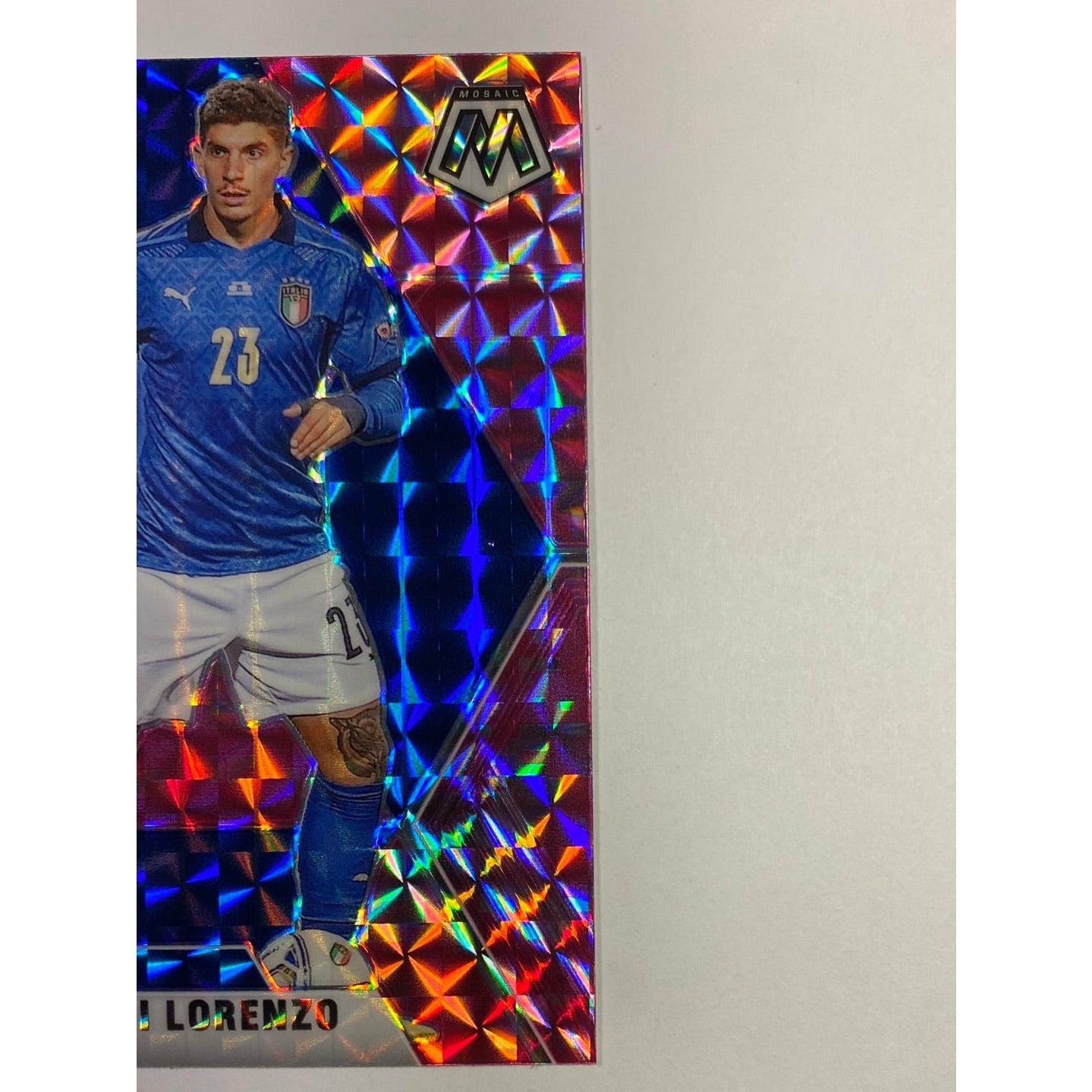 2021 Mosaic UEFA Giovanni Di Lorenzo Pink Mosaic Prizm RC