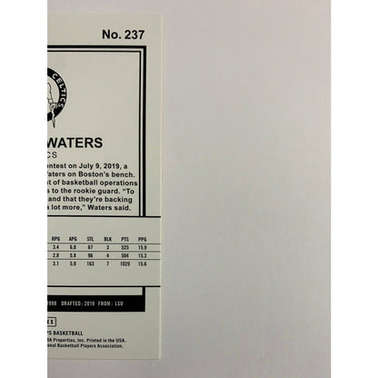 2019-20 Hoops Tremont Waters RC