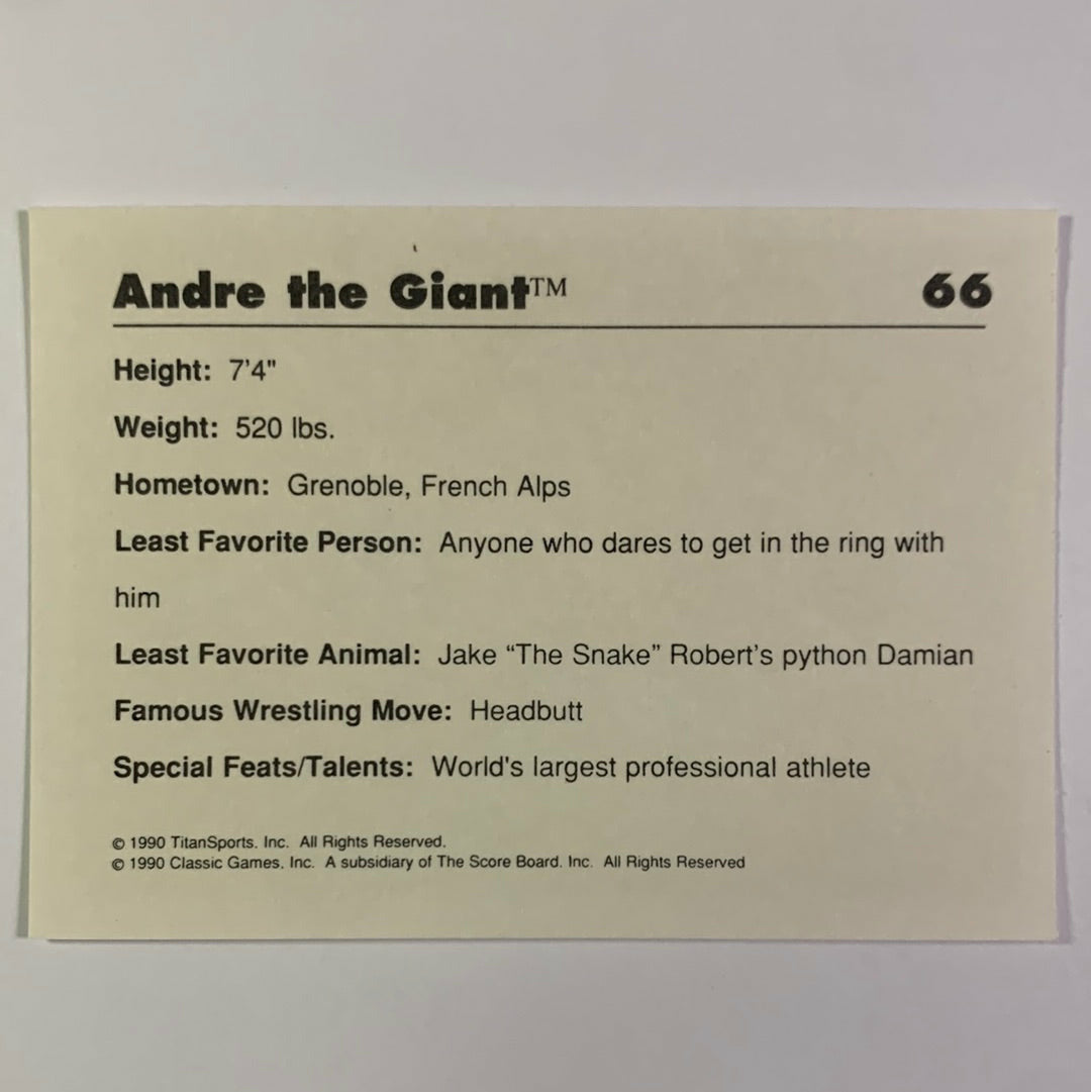 1990 Titan Sports André The Giant