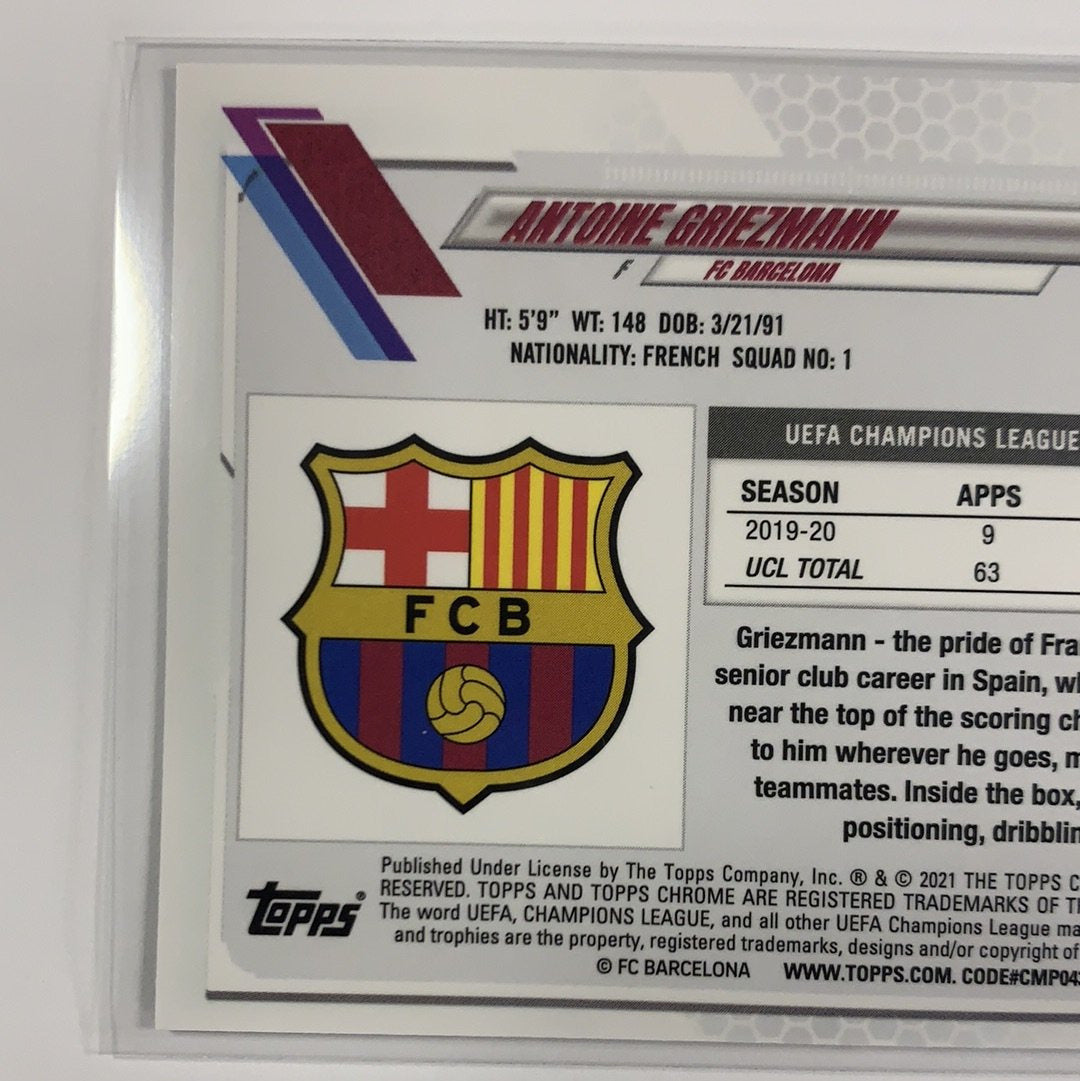  2021 Topps Chrome UEFA Antoine Griezmann Base #29  Local Legends Cards & Collectibles