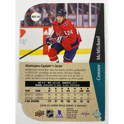 2020-21 Upper Deck Series 2 Connor McMichael 95 Die Cut Retro RC