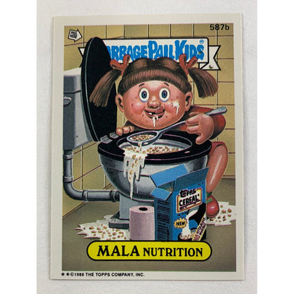 1988 Topps Garbage Pail Kids Mala Nutrition Non-Die Cut