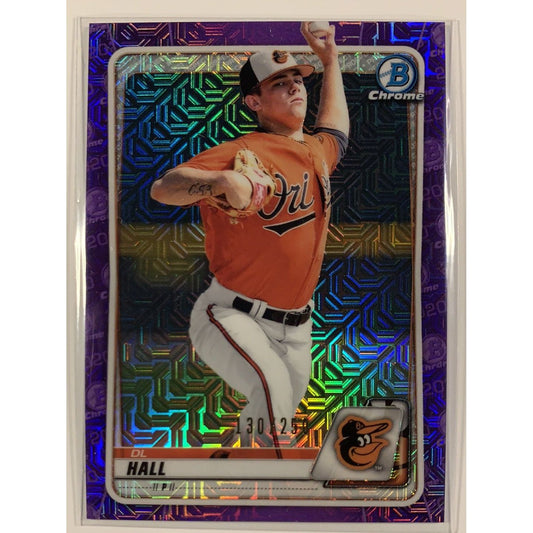  2020 Bowman Chrome DL Hall Purple Mojo Refractor /250  Local Legends Cards & Collectibles