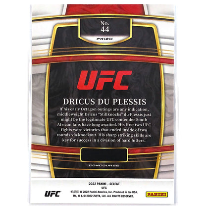 2022 Select Dricus Du Plessis Tri-Colour Wave Prizm RC