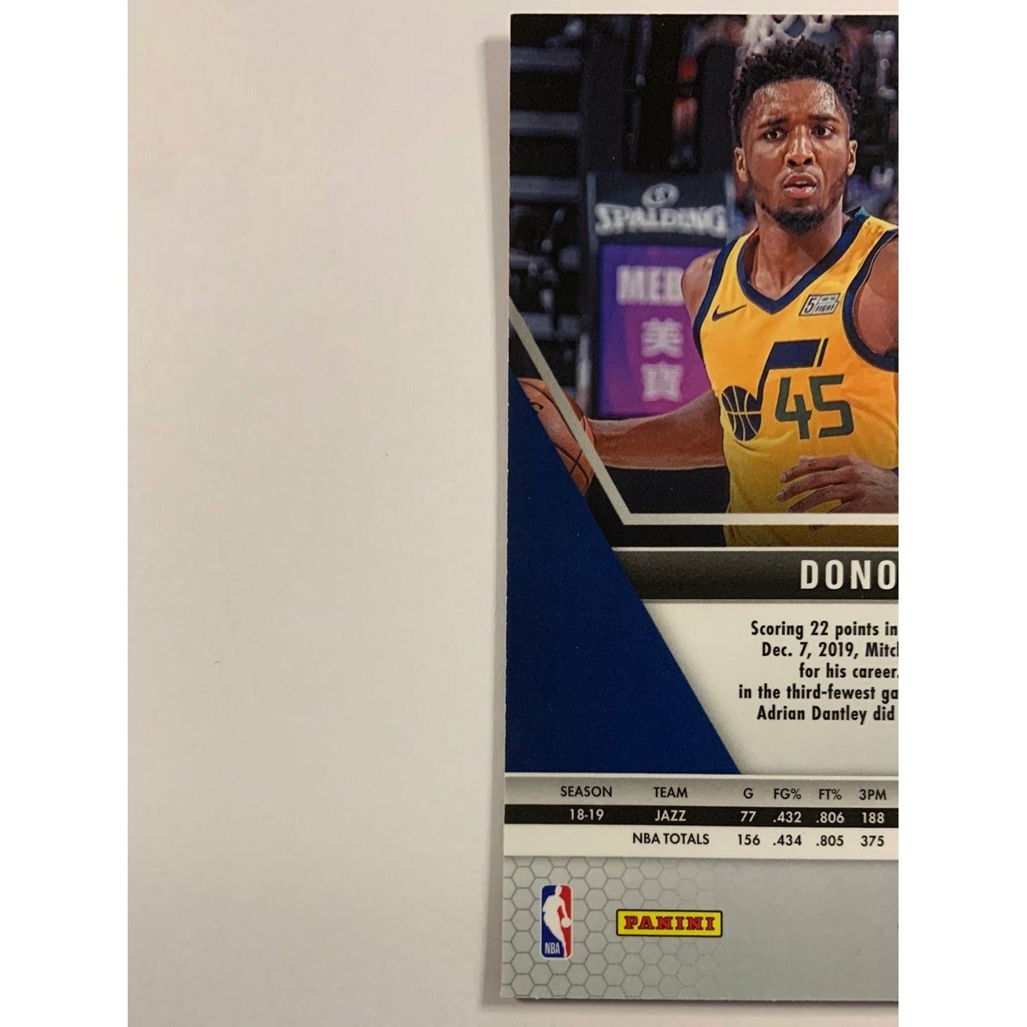 2019-20 Mosaic Donovan Mitchell Blue Reactive Prizm