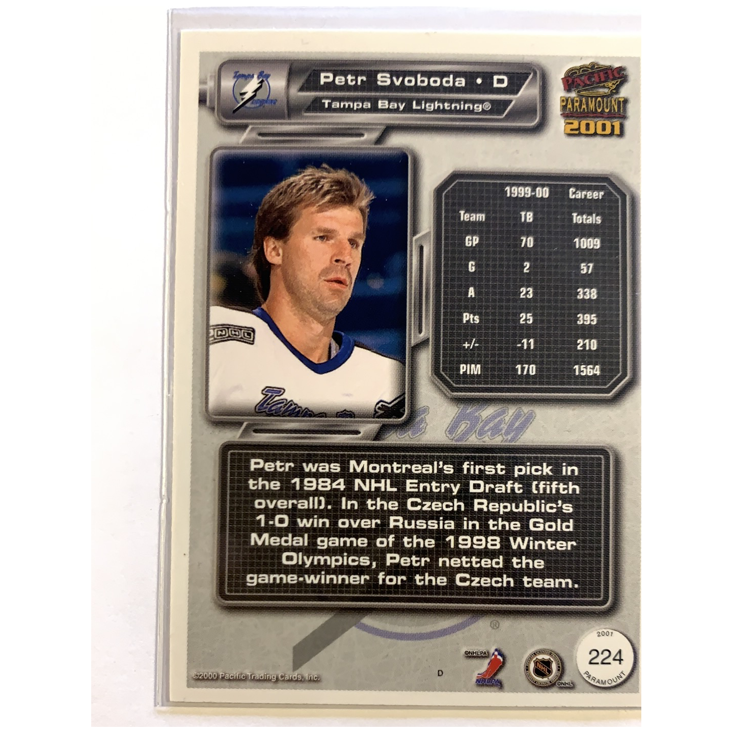  2000-01 Pacific Paramount Petr Svoboda Holo Gold /74  Local Legends Cards & Collectibles