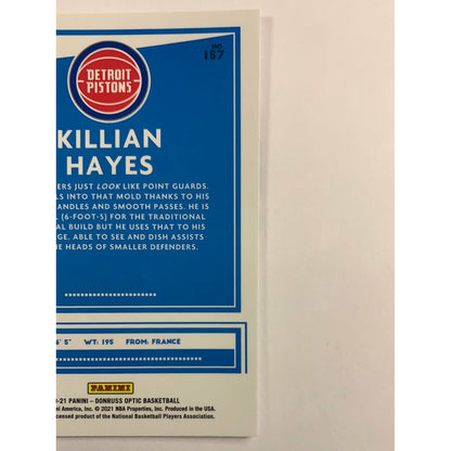 2020-21 Donruss Optic Killian Hayes Rated Rookie