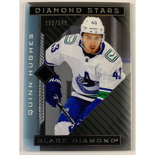 2020-21 Black Diamond Quinn Hughes Diamond Stars /249