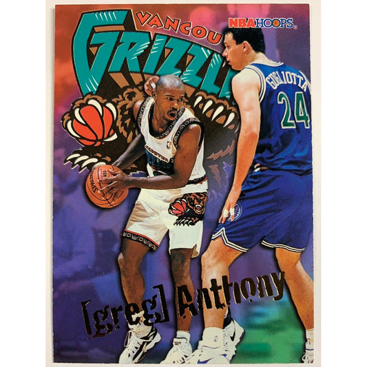 1996 Hoops Greg Anthony Base #349-Local Legends Cards & Collectibles
