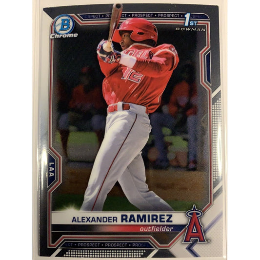  2021 Bowman 1st Chrome Alexander Ramirez BCP-145  Local Legends Cards & Collectibles