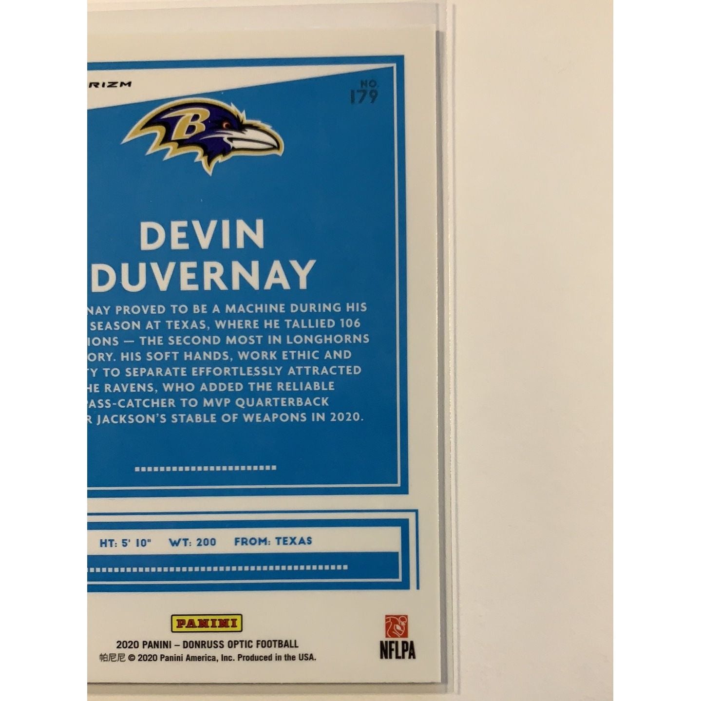  2020 Donruss Optic Devin Duvernay Purple Shock Rated Rookie  Local Legends Cards & Collectibles