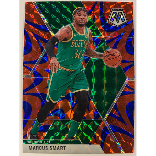 2019-20 Mosaic Marcus Smart Blue Reactive Prizm