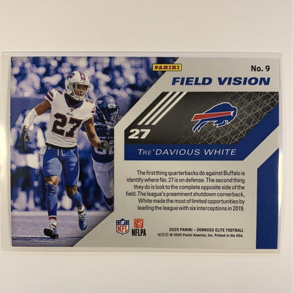  2020 Donruss Elite Tre’Davious White Field Vision Pink Parallel  Local Legends Cards & Collectibles