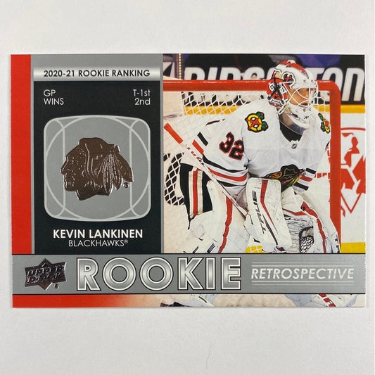 2021-22 Upper Deck Series 1 Kevin Lankinen Rookie Retrospective