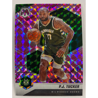 2020-21 Mosaic P.J. Tucker Pink Mosaic Prizm