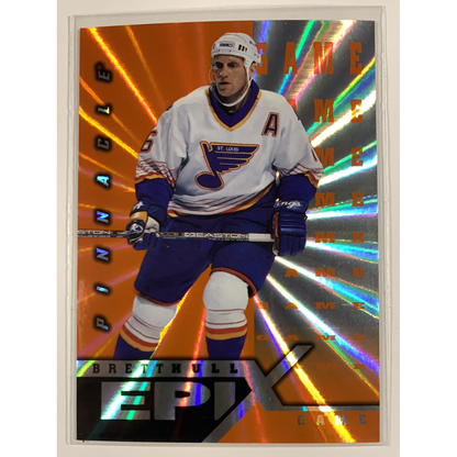  1997-98 Pinnacle Brett Hull Epix Orange Game  Local Legends Cards & Collectibles