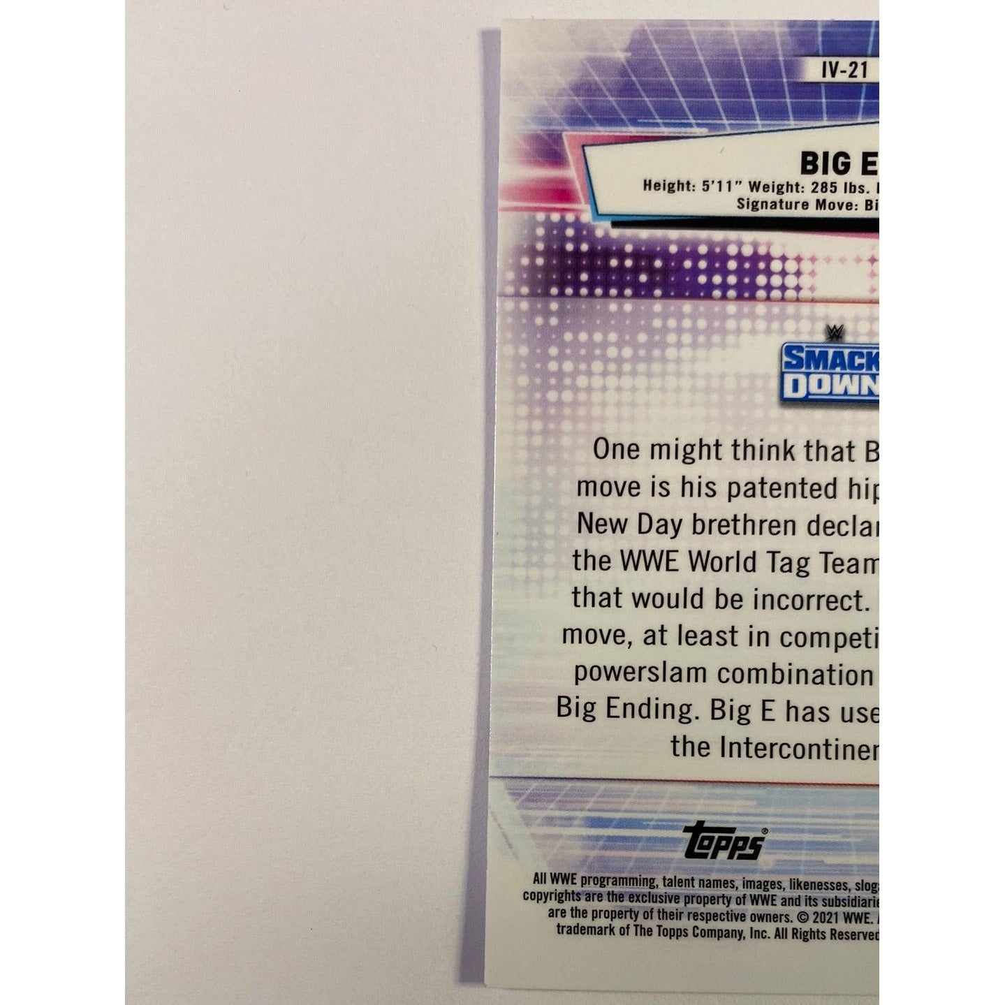 2021 Topps Chrome Big E Refractor