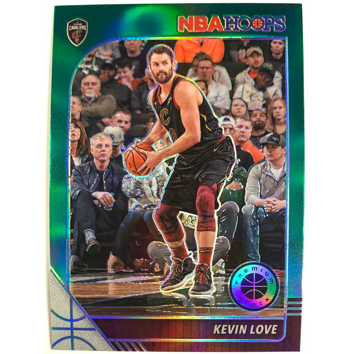 2019-20 Hoops Premium Stock Kevin Love Green Prizm Refractor