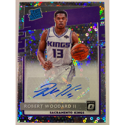 2020-21 Donruss Optic Robert Woodard Il Fast Break Prizm Rated Rookie Auto