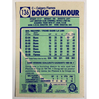 1990-91 O-Pee-Chee Doug Gilmour