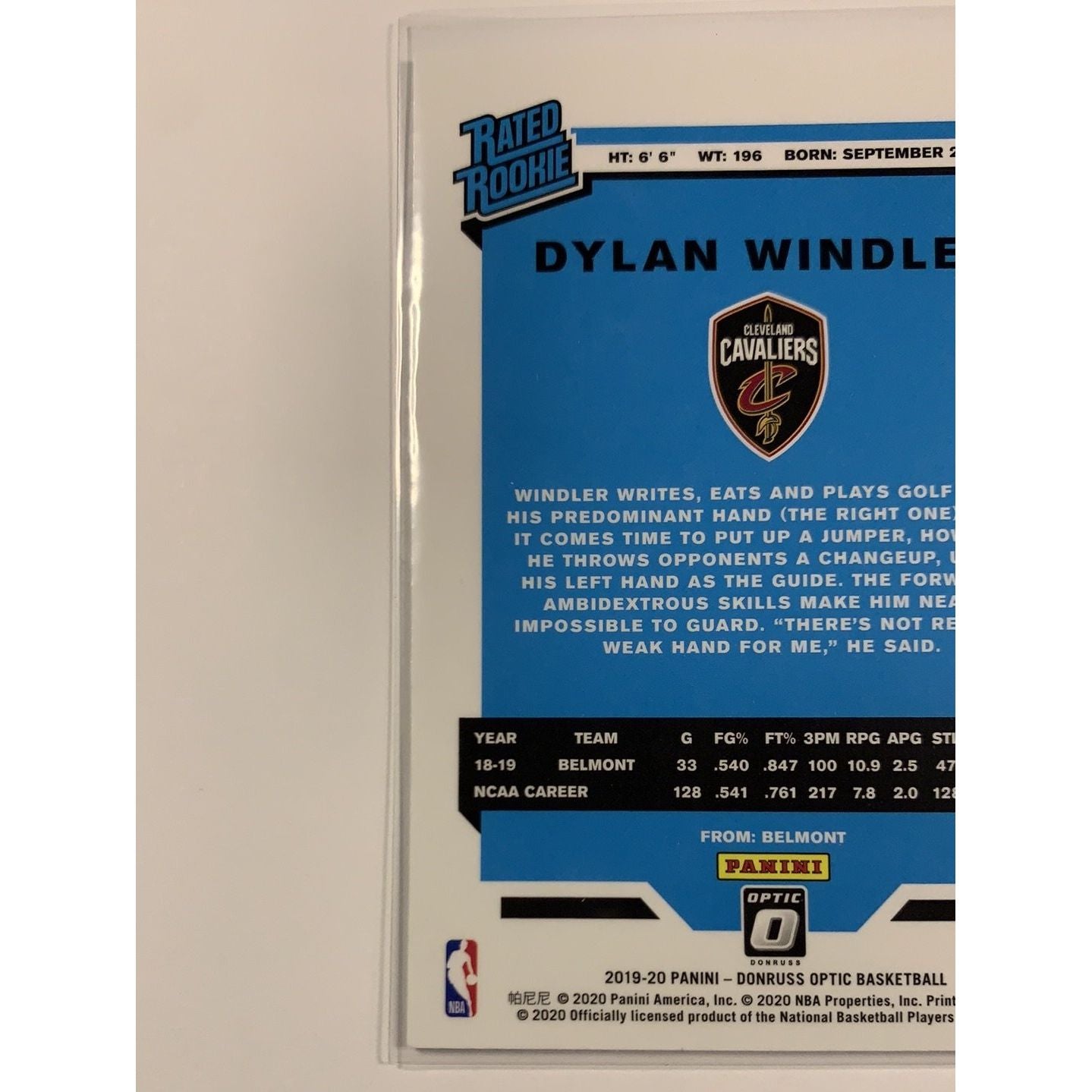  2019-20 Donruss Optic Dylan Windler Rated Rookie  Local Legends Cards & Collectibles