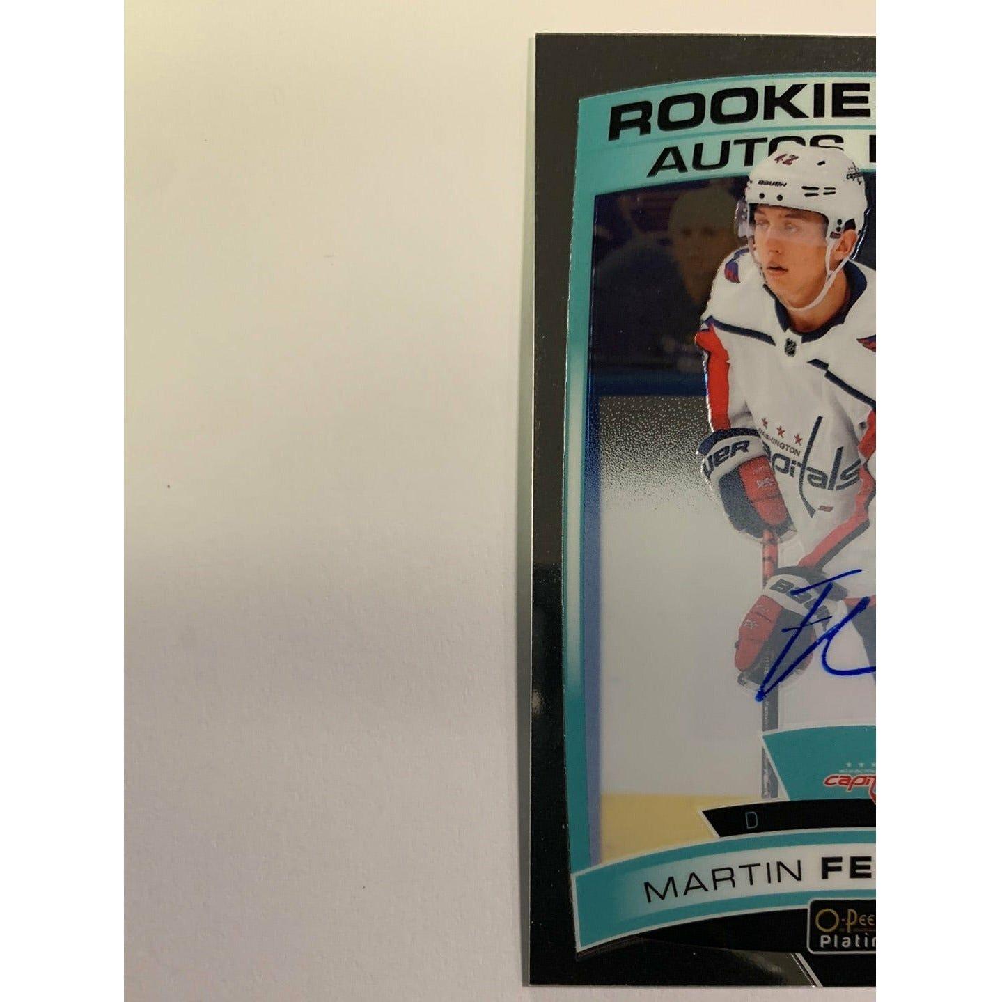 2019-20 O-Pee-Chee Platinum Martin Fehervary Rookie Autos