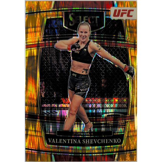 2022 Select Valentina Shevchenko Orange Flash Prizm