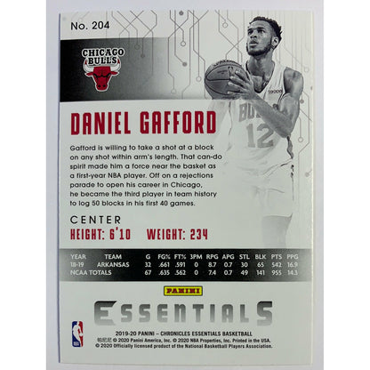 2019-20 Chronicles Essentials Daniel Gafford RC