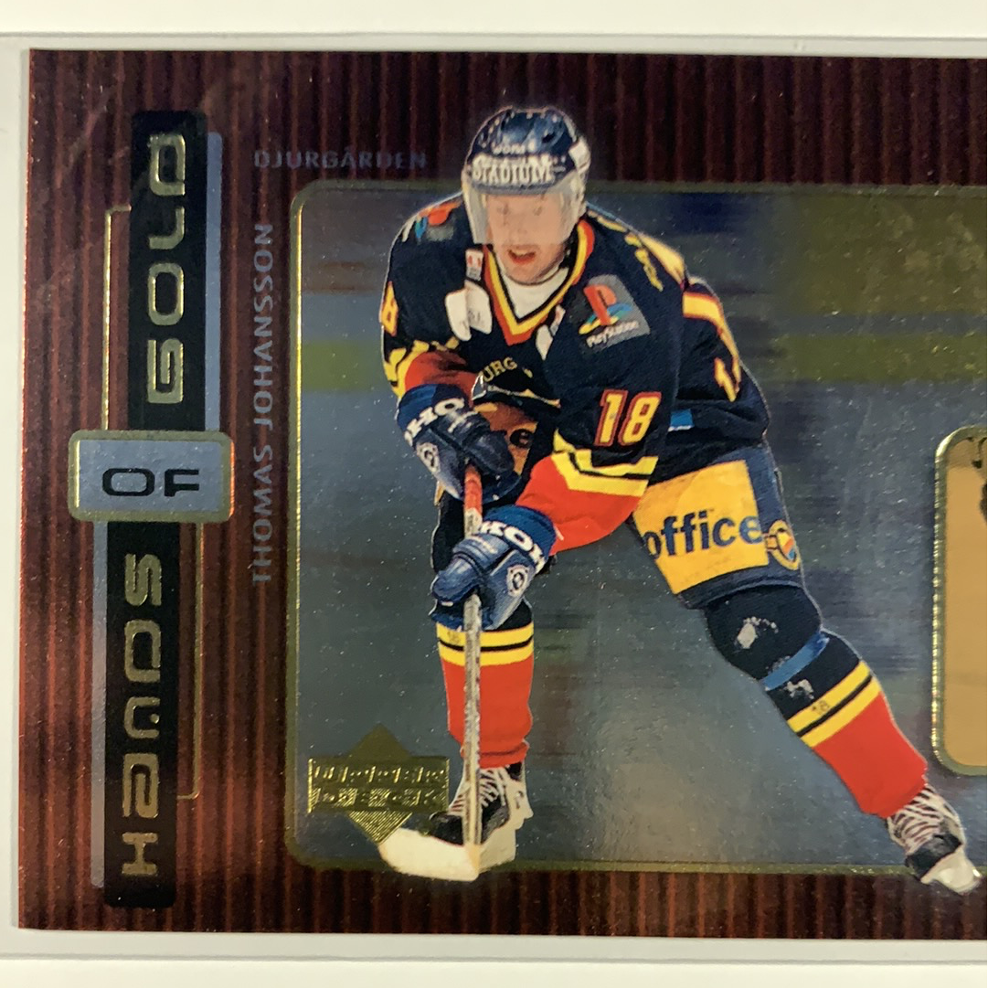  2000-01 Swedish Upper Deck Thomas Johansson Hands of Gold  Local Legends Cards & Collectibles