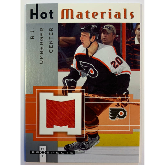  2005-06 Fleer RJ Umberger Hot Materials Hot Prospects Patch RC  Local Legends Cards & Collectibles