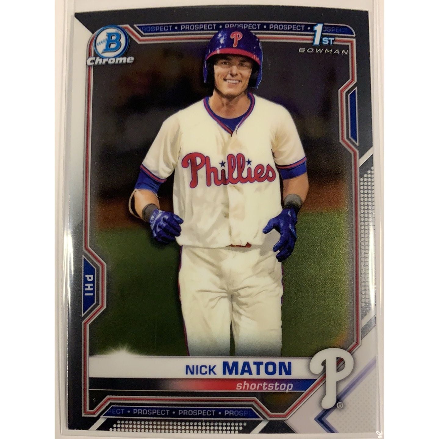  2021 Bowman 1st Chrome Nick Maton BCP-5  Local Legends Cards & Collectibles